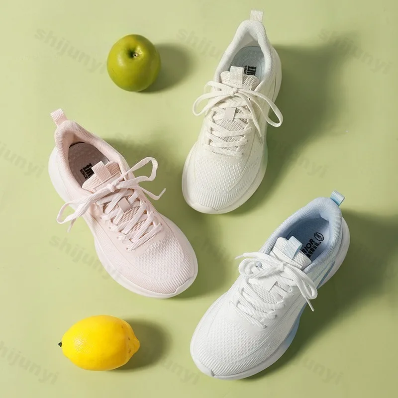 

Lightweight Soft Soled Running Shoes Women 2025 Summer New Style Breathable Round Toe Comfortable Shoes Casual Sports Sneakers