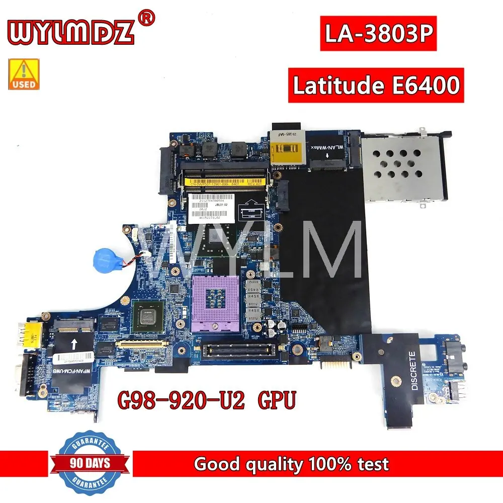 

LA-3803P Notebook Mainboard For Dell Latitude E6400 Laptop Motherboard CN-0WP507 CN WP507 Tested Work