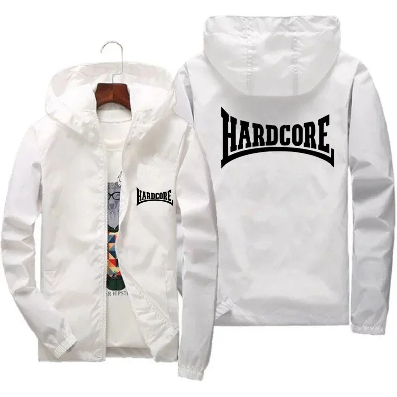 Hardcore Jacket Windbreaker Pilot Coat Men\'s Zipper Bomber Hooded Jackets Waterproof windbreak Coat Quick Drying Sport Outwear