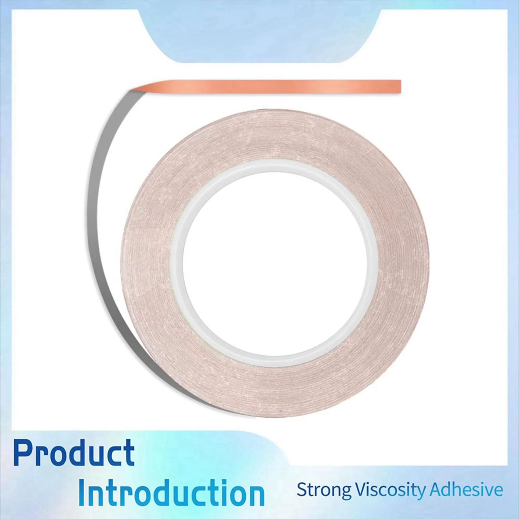 Multifunction 6Mm Backed Copper Foil Tape For Stained Glass (4Roll)