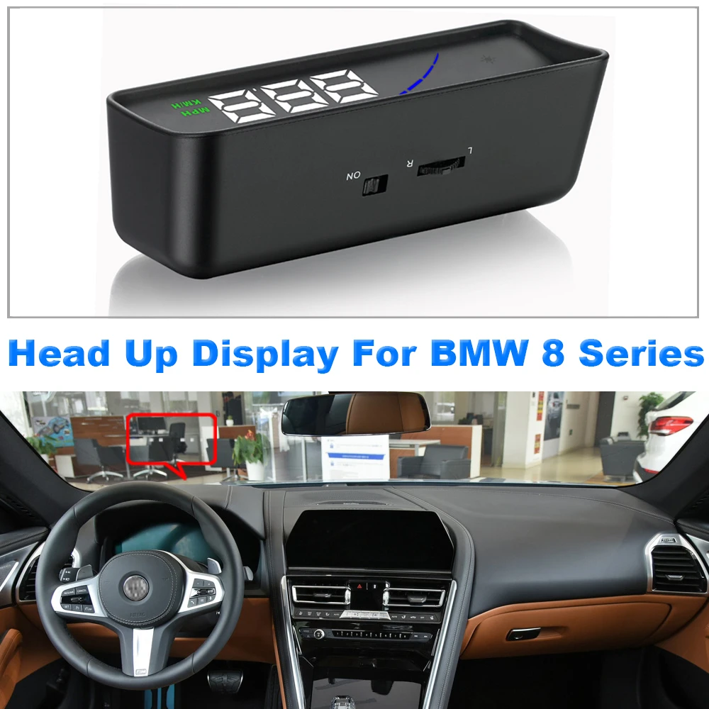 

For BMW 8 Series G14/G15/G16 2018-2021 Car HUD Head Up Display Accessories Auto Safe Driving Screen Plug & Play OBD/OBD2/OBDII