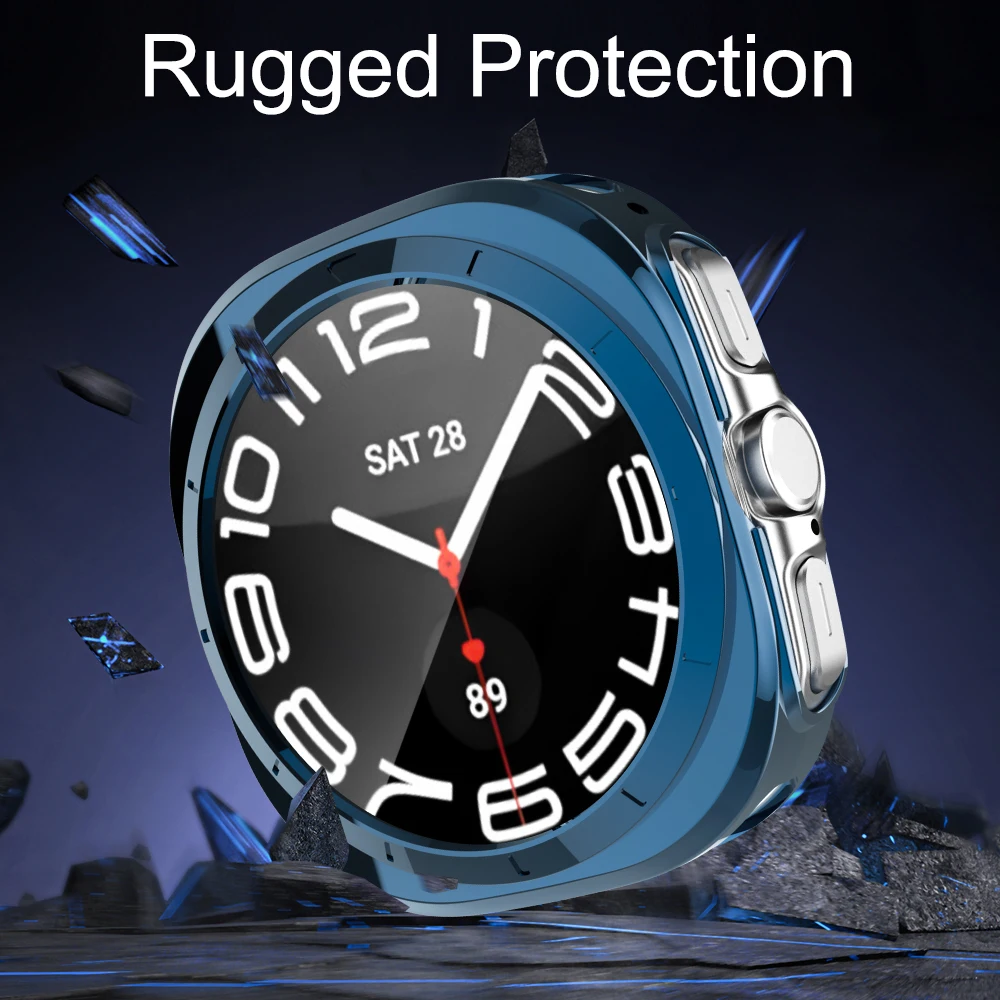 TPU Case for Samsung Galaxy Watch 7 Ultra 47mm Hollow Bumper Shell Full Frame Protector Case for Galaxy Watch 7 Accessories