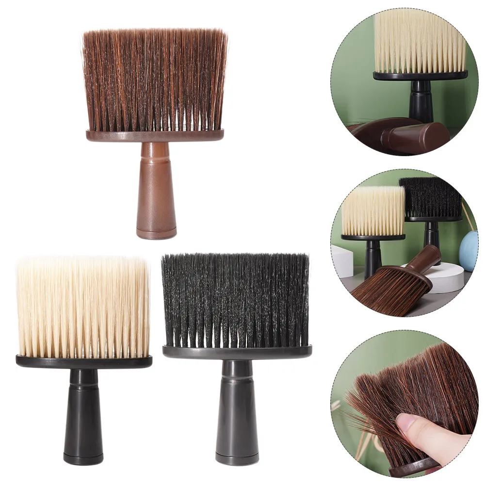 3Pcs Neck Hair Duster Gentle Brush Creative Design for Barbers Stylists Hair Cutting Salon Barber Haircut Neck Duster view 5