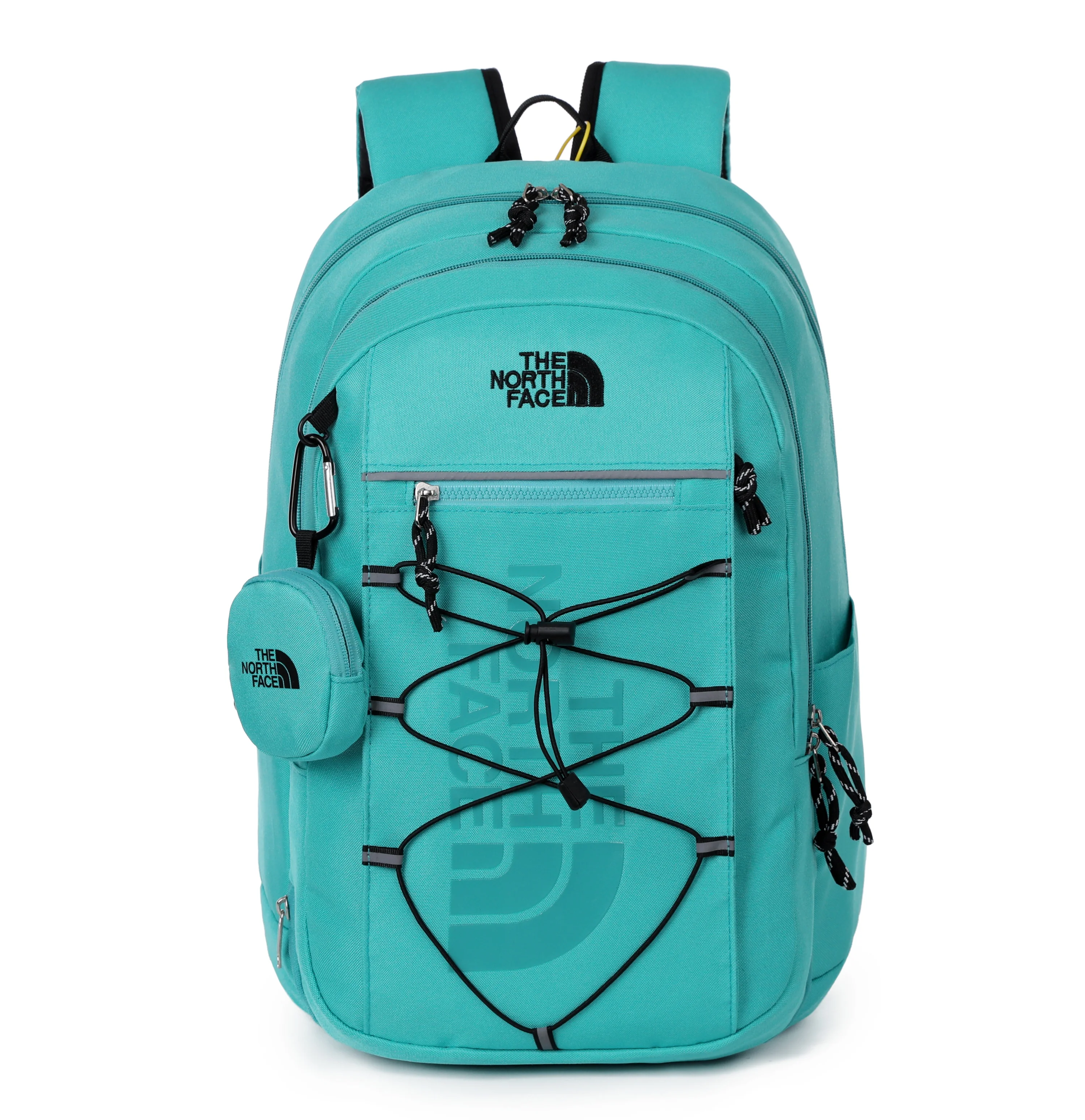 THE NORTH FACE30L Mochila deportiva informal con apertura con cremallera, bolsa para exteriores, estilo nailon gris para hombre