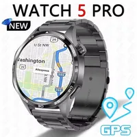 GT5 Pro NFC GPS Tracker Smart Watch Men 360*360 AMOLED HD Screen SmartWatch Heart rate Blood oxygen Waterproof Sport Watches New