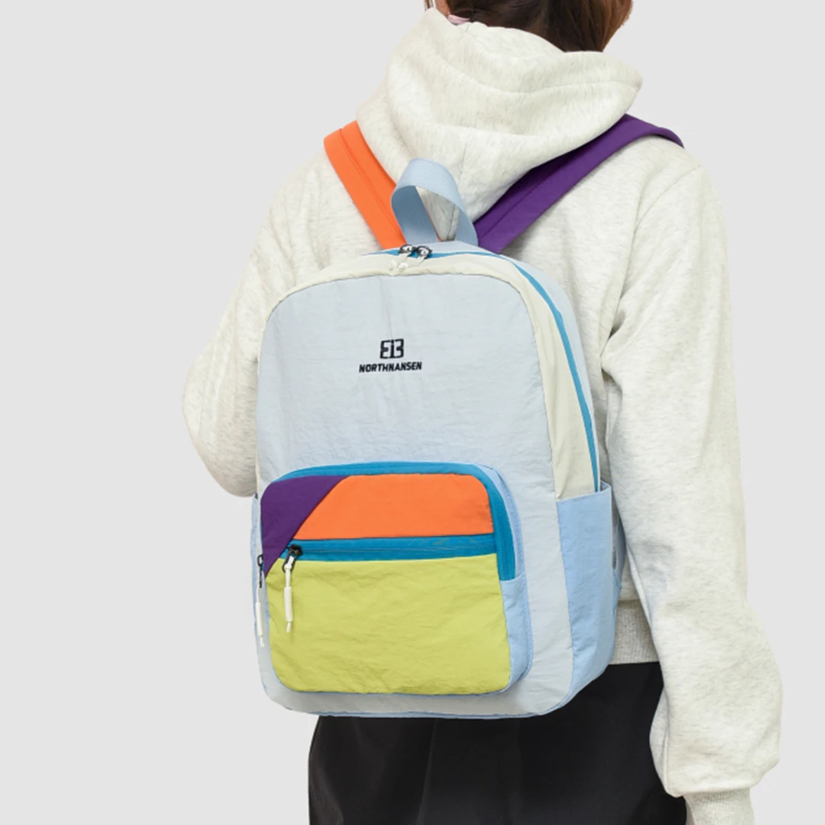 

Dopamine Color-Blocking Backpack for Men and Women, Lightweight Multi-Functional Outdoor Travel Backpack, Summer Lightweight Large-Capacity Backpack for Students and Middle School Students