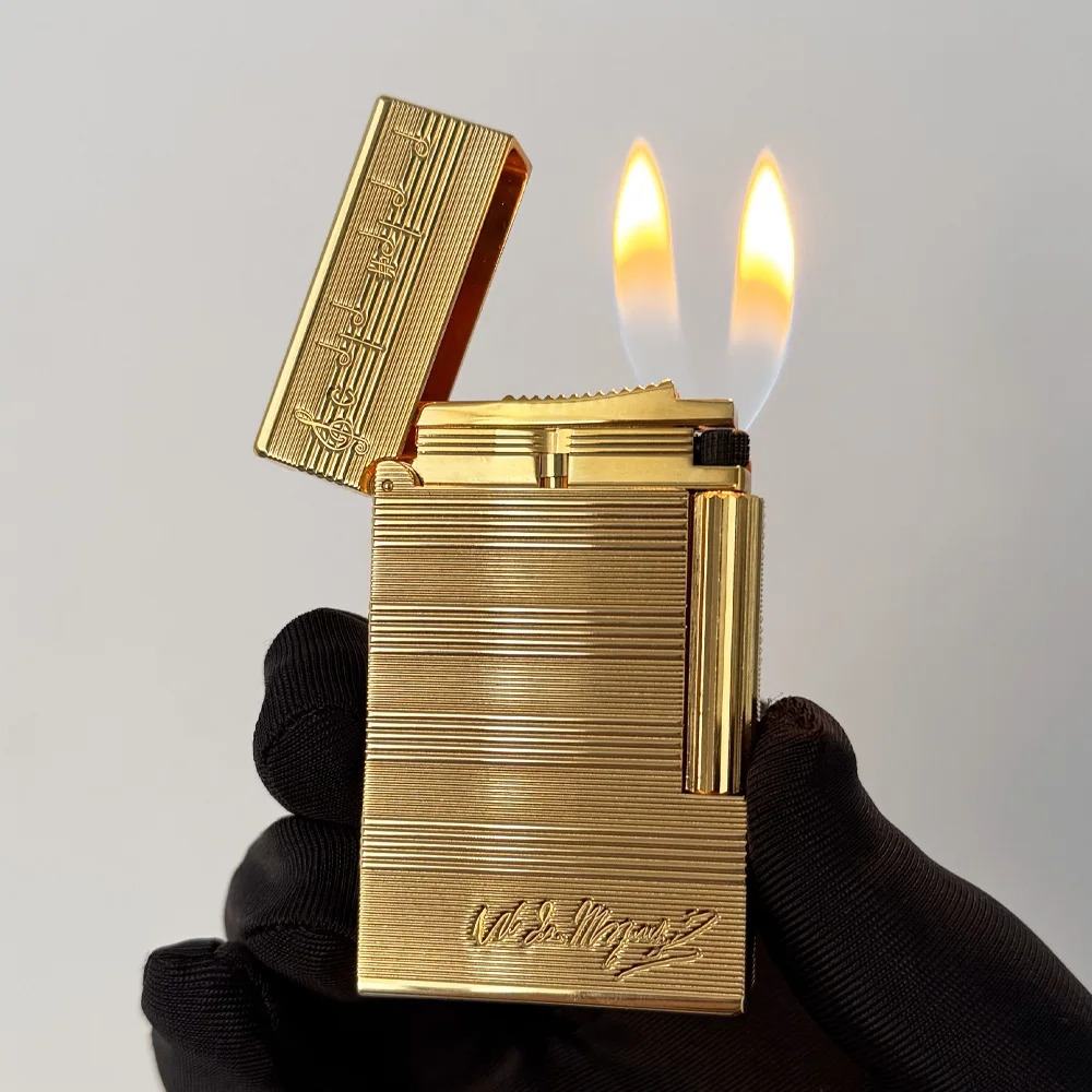 

Metal Lighters Refillable Butane Gas Lighter Loud Sound Cigarette Lighter Men Gift