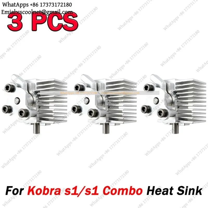 k3 Quick Release Hotend Kit Compatible for Anycubic Kobra S1 S1C Combo Aluminum Heat Sink Sensor Parts