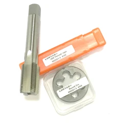 Fine Thread Screw Hand Metric Straight Flute Machine Plug Taps round Dies sets M22 M22x1 M22x1.25 M22x1.5 M22x1.75 M22x2 M22x2.5