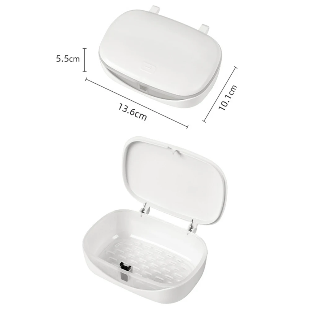 

Long Lasting Practical Soap Dishes Holder Compact Container Exquisite Home Lightweight Portable Soapbox Travel