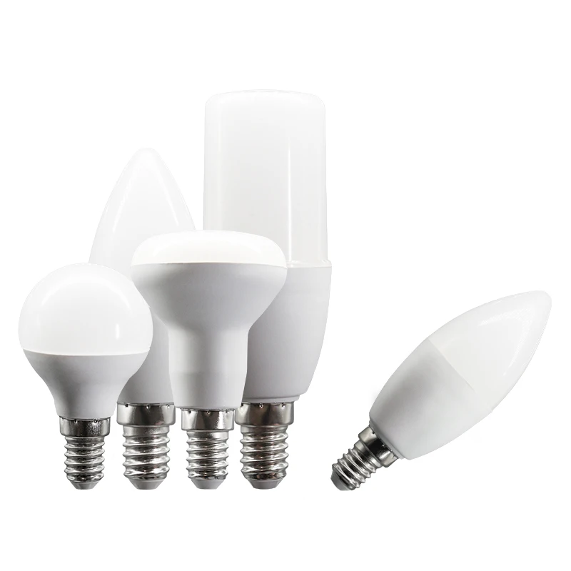 10PCS 3W 6W 9W AC 220V 240V LED Candle Bulb E14 LED Lamp Indoor Warm Cold White Light  Led Light Bulb Home Decor Chandelier