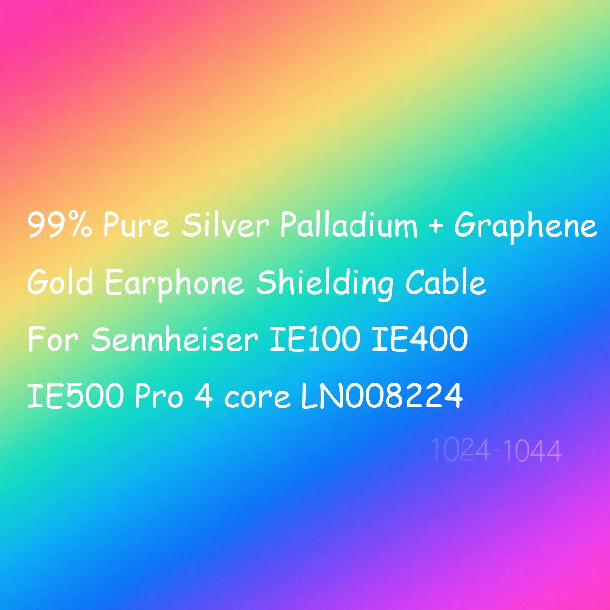 99% Puur Zilver Palladium + Grafeen Goud Oortelefoon Afscherming Kabel Voor Sennheiser IE100 IE400 IE500 Pro 4 core LN008224