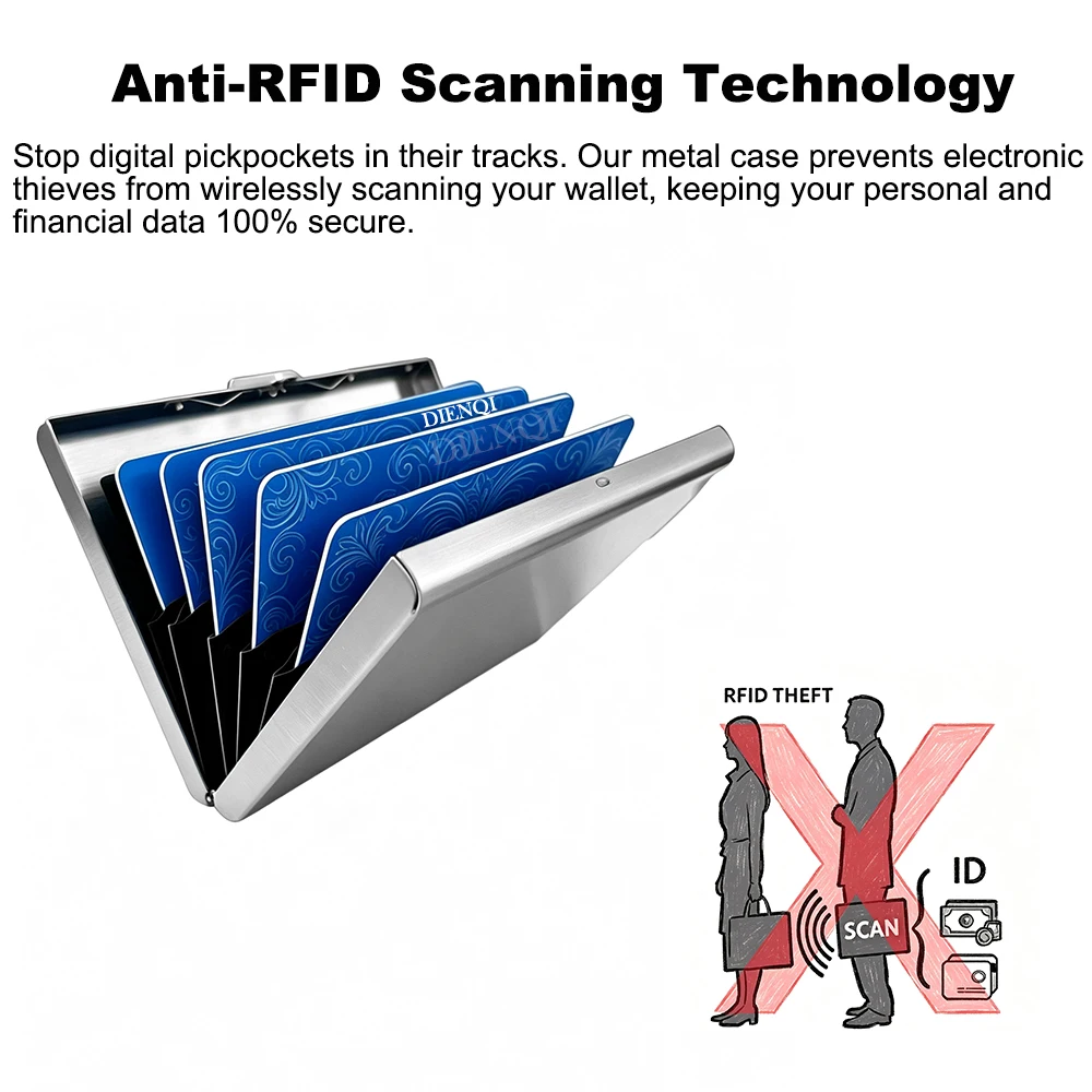 Mens Wallet Engraving Wallets Card Wallets Rfid Wallet Credit Card Holders for Men Minimalist Wallet Custom Wallet Gifts for Men