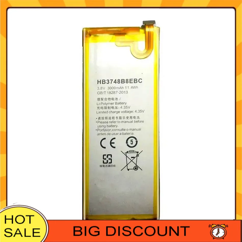 

HB3748B8EBC Аккумулятор мобильного телефона для Huawei Ascend G7 G7-TL100 C199 C199-CL00 Высокая емкость 3000 мАч