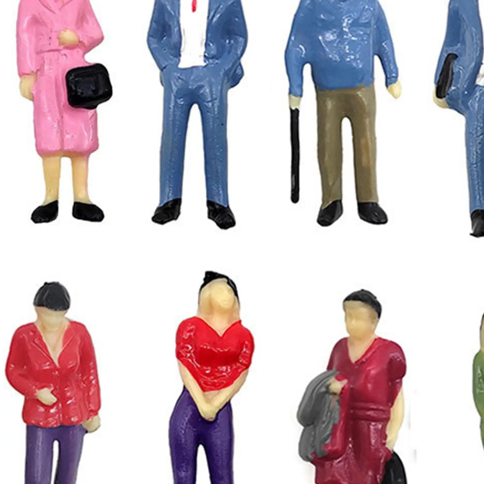 25x HO Scale 1:87 Figures for Model Train And Street Scenes, Miniature People Accessories