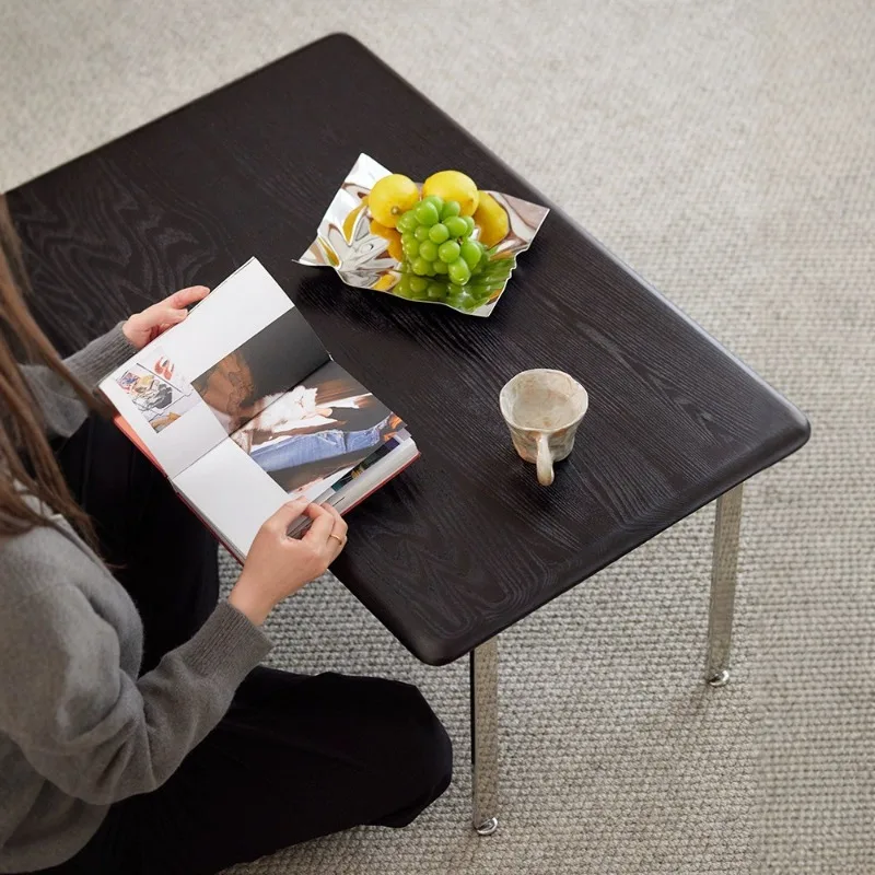 Coffee table glass coffee table medieval solid wood living room sofa side modern classic Bauhaus