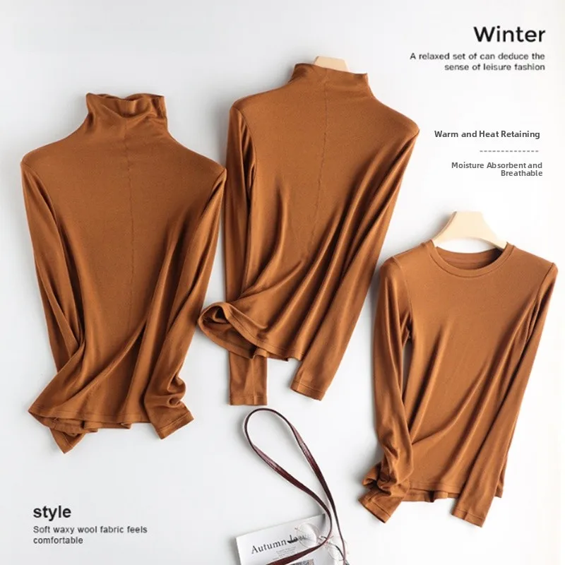 

Женская футболка Long Sve высокого качества, шерстяной вязаный топ премиум-класса для женщин, летняя мода, удобный крой, сгусток