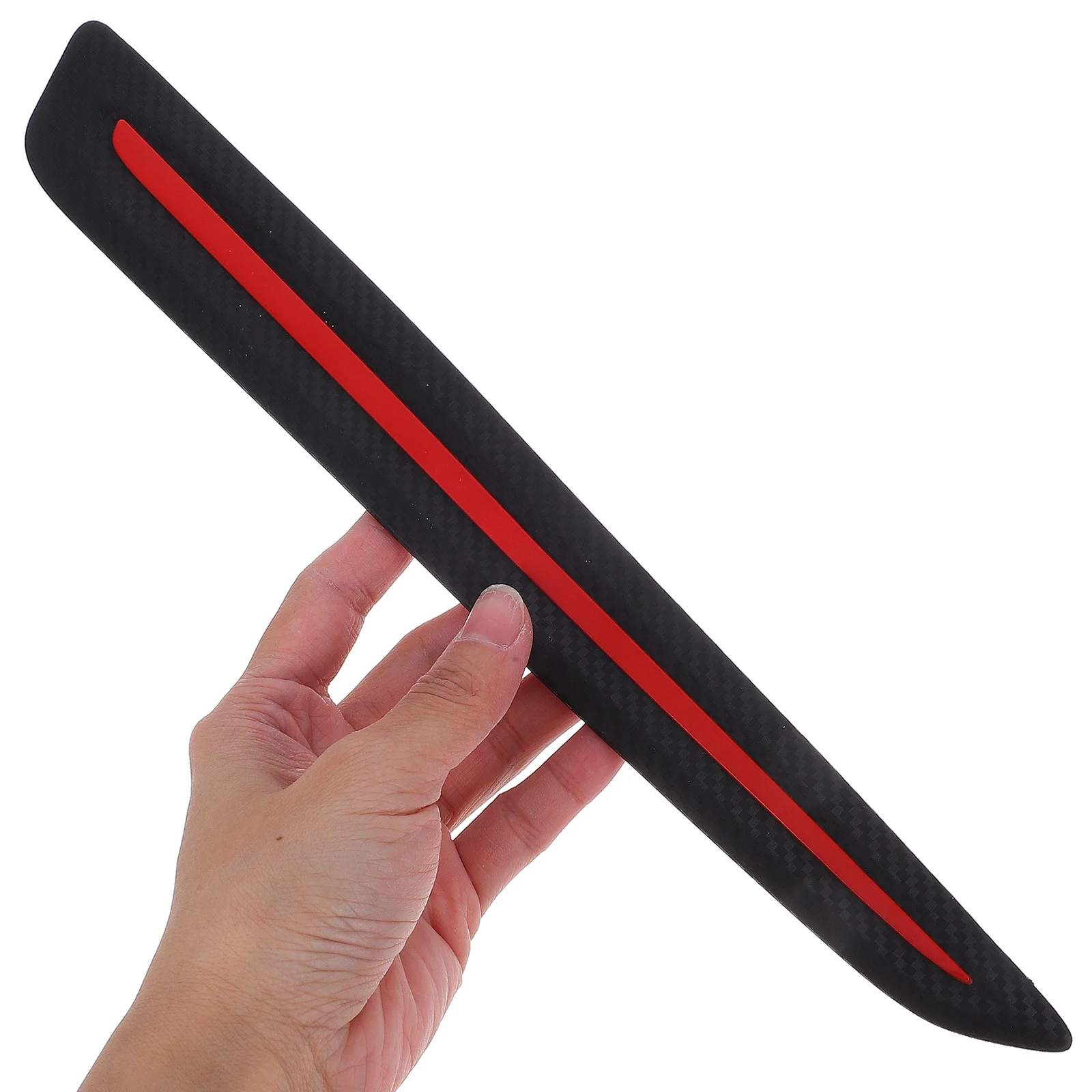 

1Pair Carbon Fiber Front Rear Bumper Guard Protector Anti-Collision Strip Car Body Protection Strip Car Accessories Rear Side