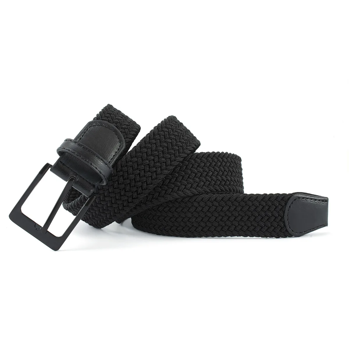 Man Belt cinto casual Alloy Needle Buckle Woven Elastic BreathableElastic Pants cinto para homem