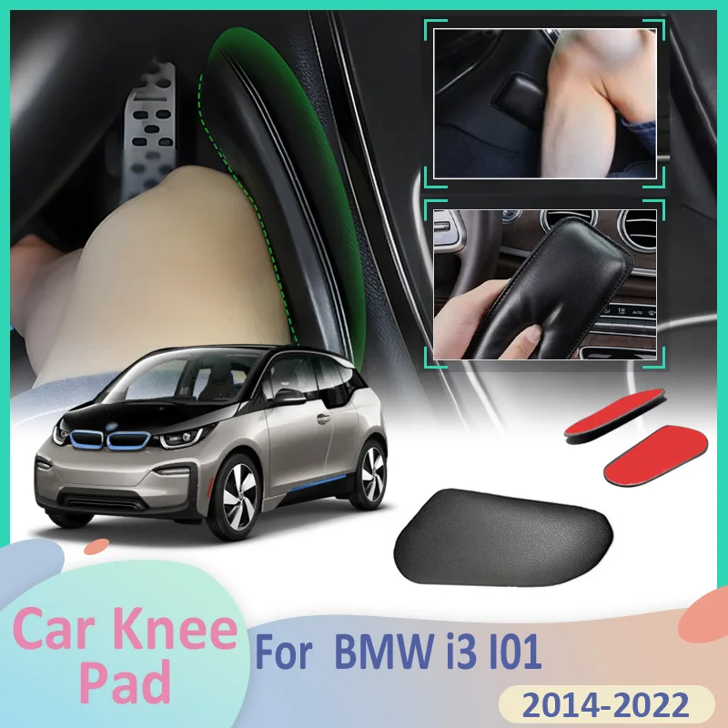 

For BMW i3 I01 2014~2022 2015 2016 2017 2018 2019 Car Leg Knee Pads Lether Center Control Elbow Cushions Armrest Thigh Supports