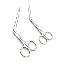 Stainless Steel Nasal Turbinectomy Scissors Sharp Edge Rhinoplasty Surgical Scissors Blunt tip Surgical Operating Instrument