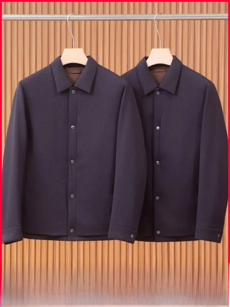 Adstrative Sle 90 Goose down Jaet خفيف الوزن كاجوال للرجال في الهواء الطلق معطف بياقة أنيقة للخريف والشتاء