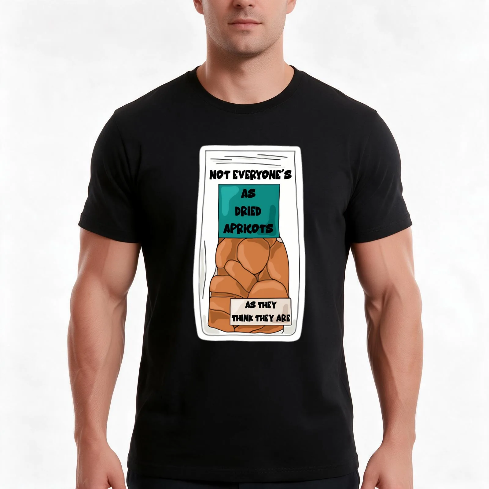 James Acaster not everyone’s as dried apricots as they think they are T-Shirt Summer Casual Cotton Tee Vintage Graphic Print