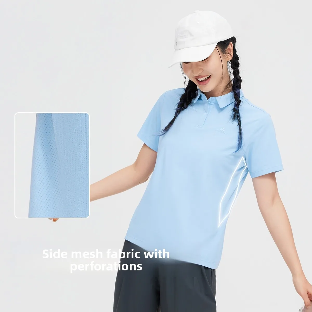 Ladies Quick Dry Sport  Shirt Thin Short Sleeve Outdoor Breathable T-Shirt Summer Fashion Daily Straight Cut Pure Color
