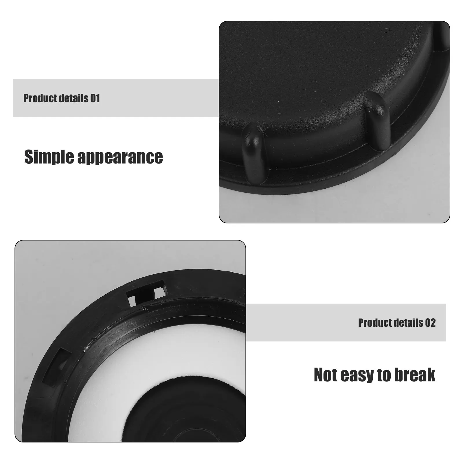 Plastic Tote Lid Covers 60Mm Universal Thread Fit for Water Tanks Barrels Containers Chemical Storage Food Grade Sealing Cap
