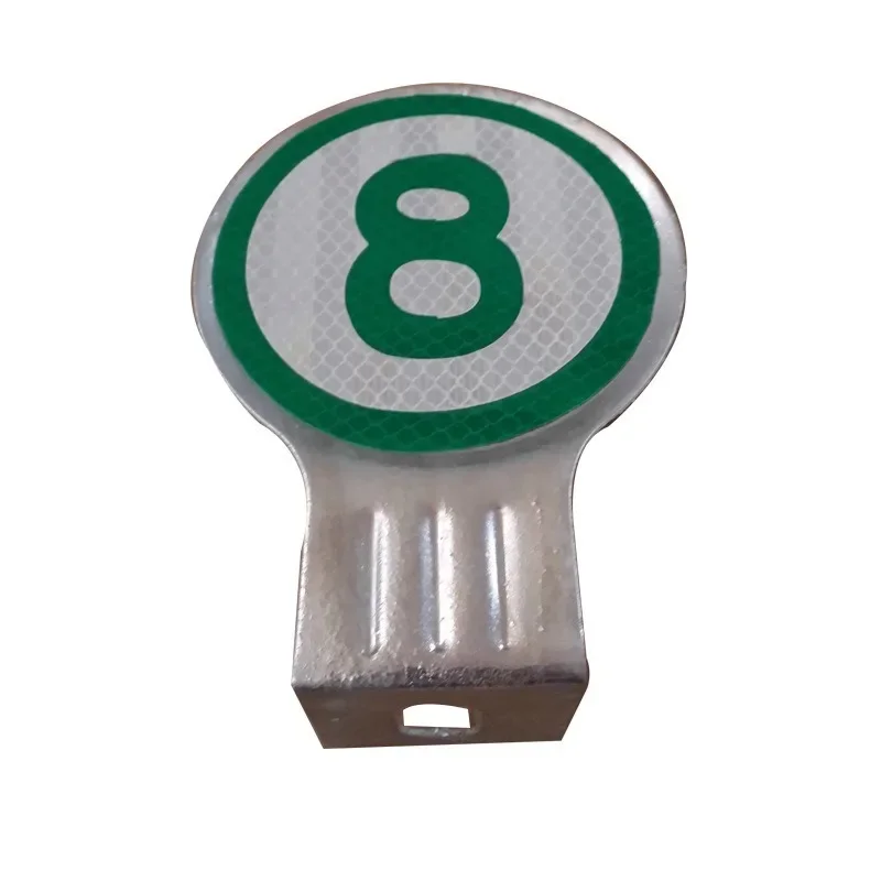 

Round outline mark iron sheet 100 meters sign road indicator highway guardrail