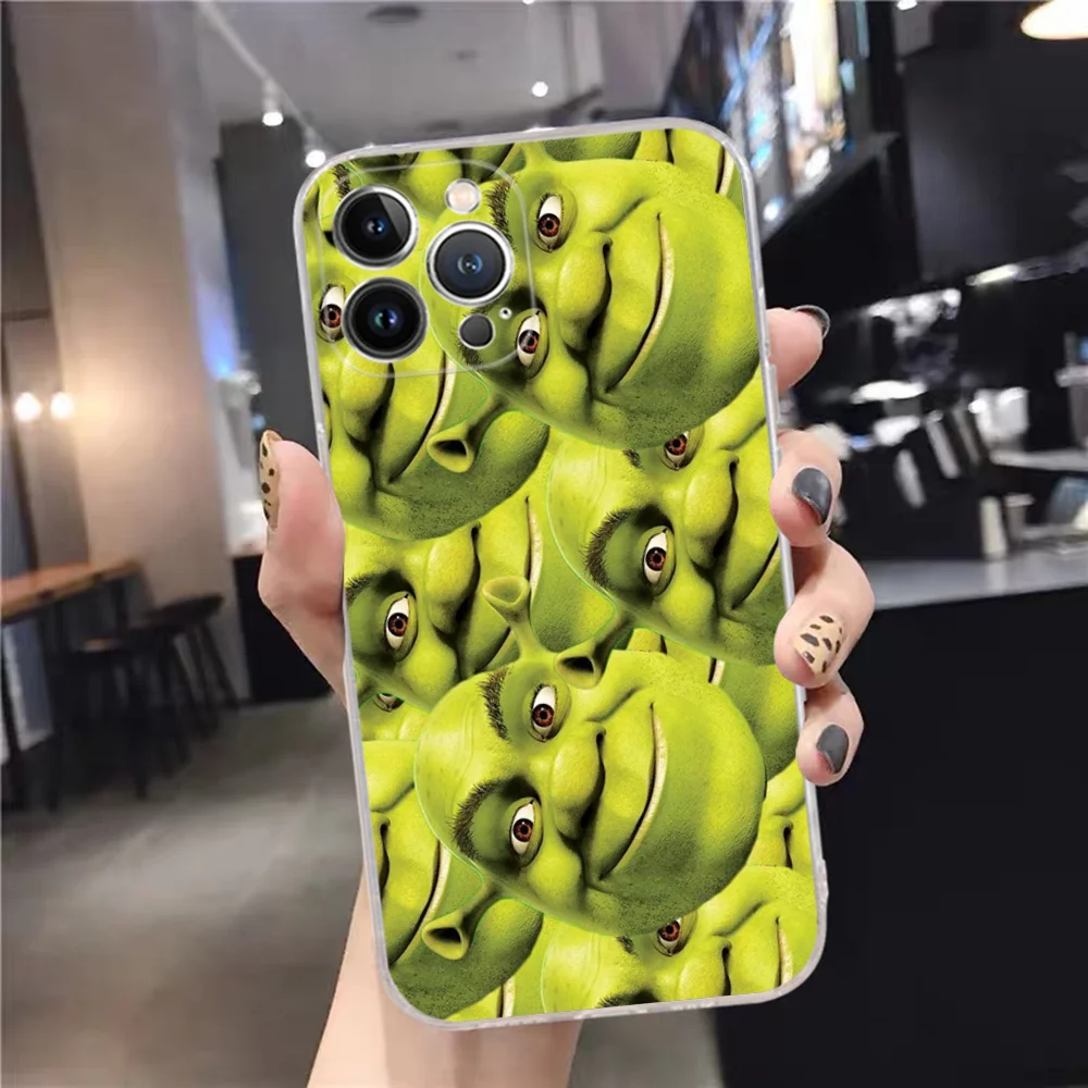 Cartoon Moive S-shreks Phone Case Silicone Soft For Iphone 16 15 14 13 12 11 Pro Mini XS MAX Plus X Cover