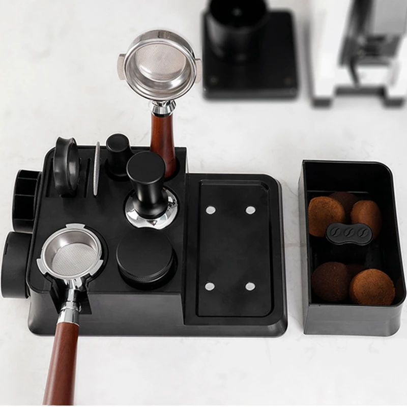 Non-Slip Coffee Tamper Stand, Portafilter Holder, Espresso Tamping Station, Suporte de armazenamento multifuncional para cafeteria