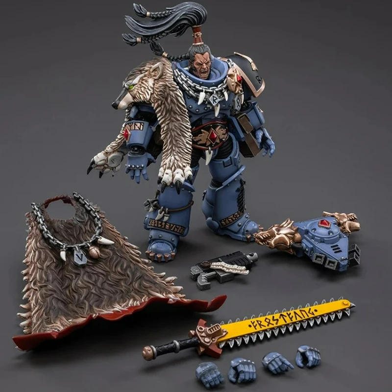 

Joytoy Warhammer 40K 1/18 Action Figures Space Wolves Ragnar Blackmane Collectible Decor Desktop Ornaments Anime Military Model