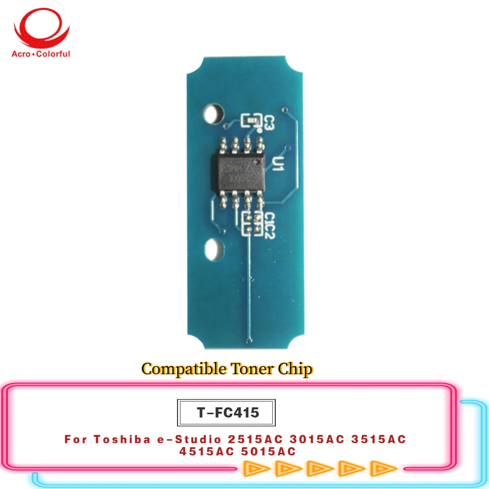 T-FC415 Toner Chip For Toshiba e-Studio 2515AC 3015AC 3515AC 4515AC 5015AC Cartridge