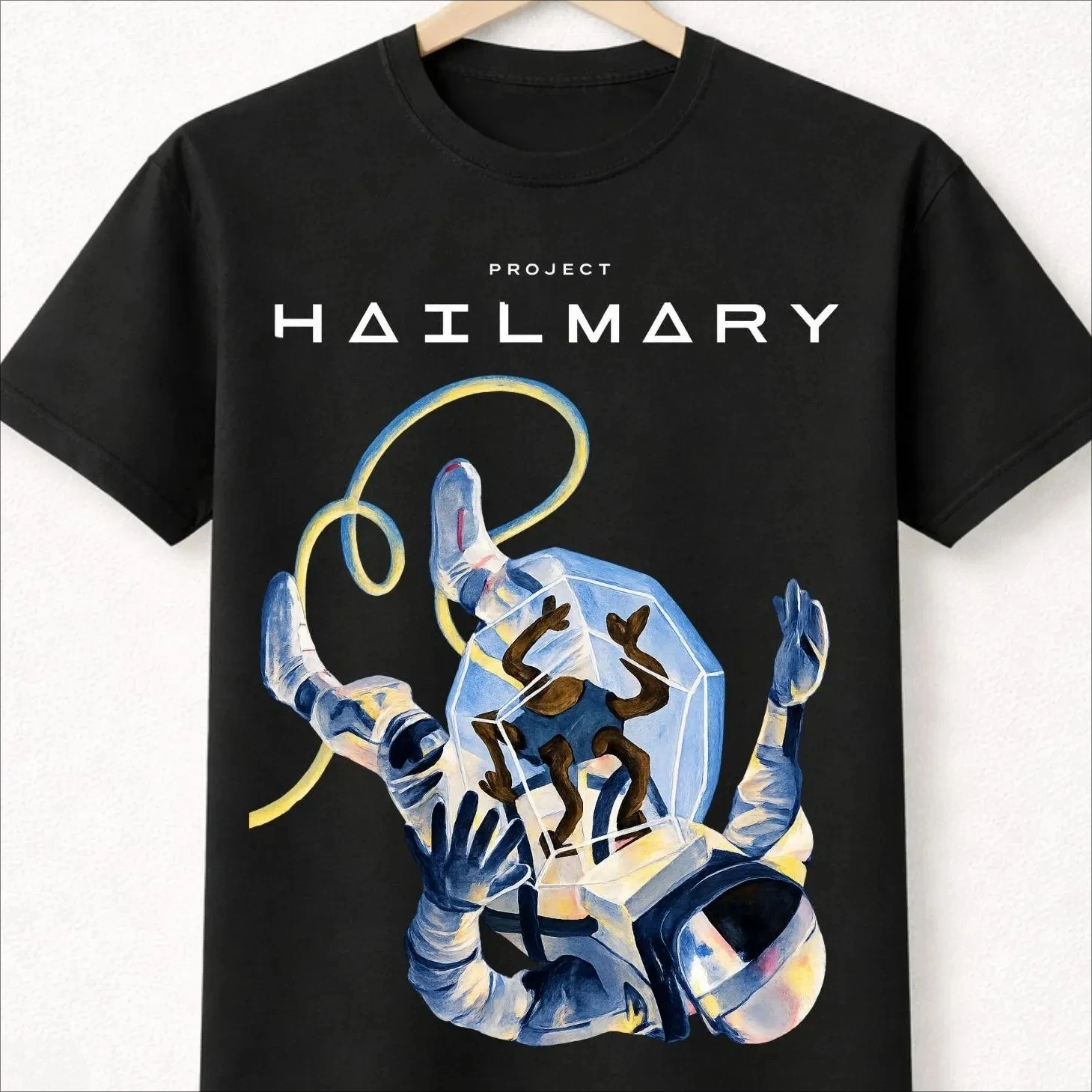 Camiseta unisex de algodón 100% con gráfico de Project Hail Mary Ryland Grace & Rocky, Andy Weir, novedad de verano 2026, camiseta de manga corta Y2k