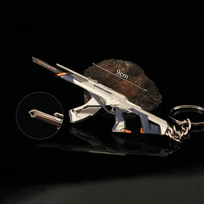 9cm Valorant Gun Keychains XERØFANG Orion Kuronami Vandal,Sentinels of Light,Spectre Alloy Weapon Model Accessories Gun Keyrings