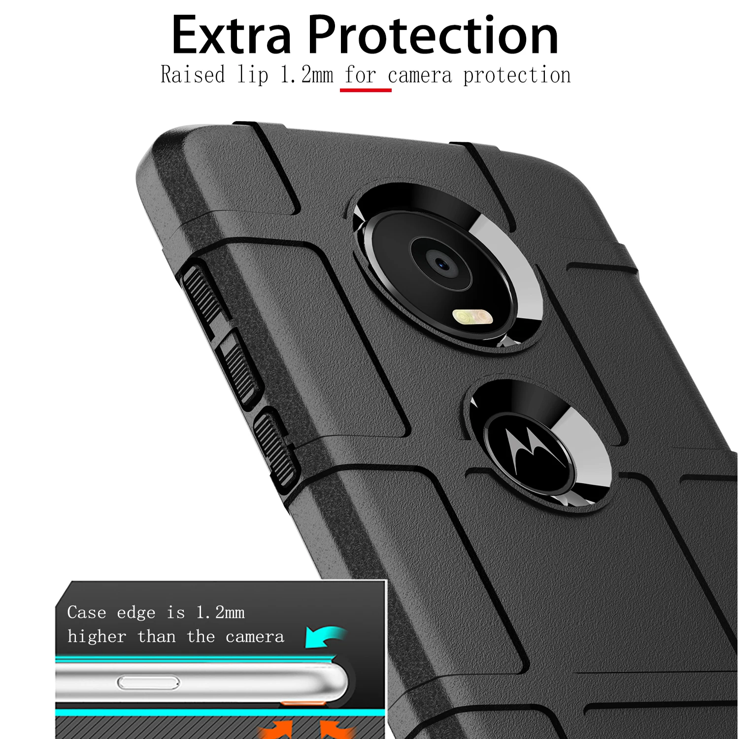 Case For Motorola Moto G9 G8 Power Lite E7 Plus Play Armor Silicone Durable Shield Cover For Moto Z4 Z3 Force Shockproof Case