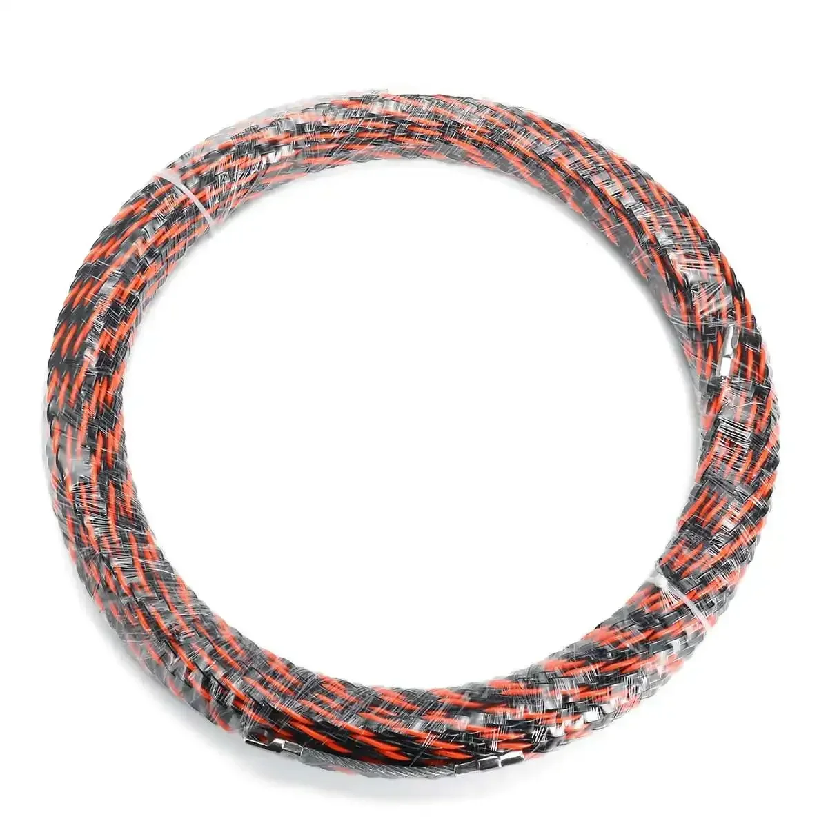 5mm 5-40m Length Fiberglass Electric Cable Tape Conduit Duct Cable Push Puller Tools Wheel Pushing for Wiring Installation