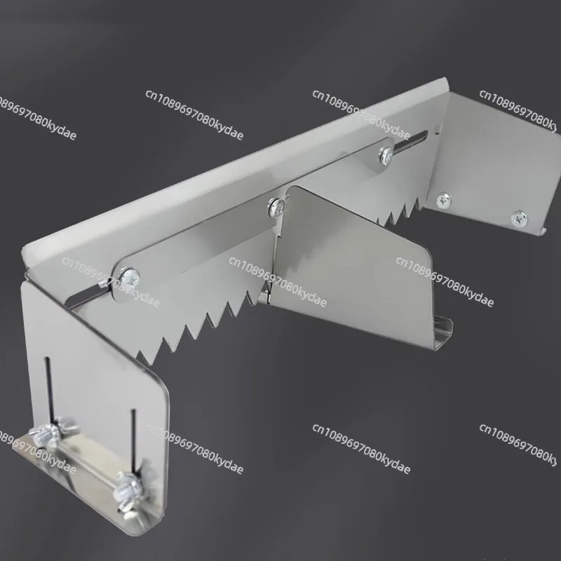 Notched Trowel Triangle + Square Dual Purpose Mortar Comb Stainless Steel Tile Flat Ash Device Leveling Tiling Paving Tile Tool