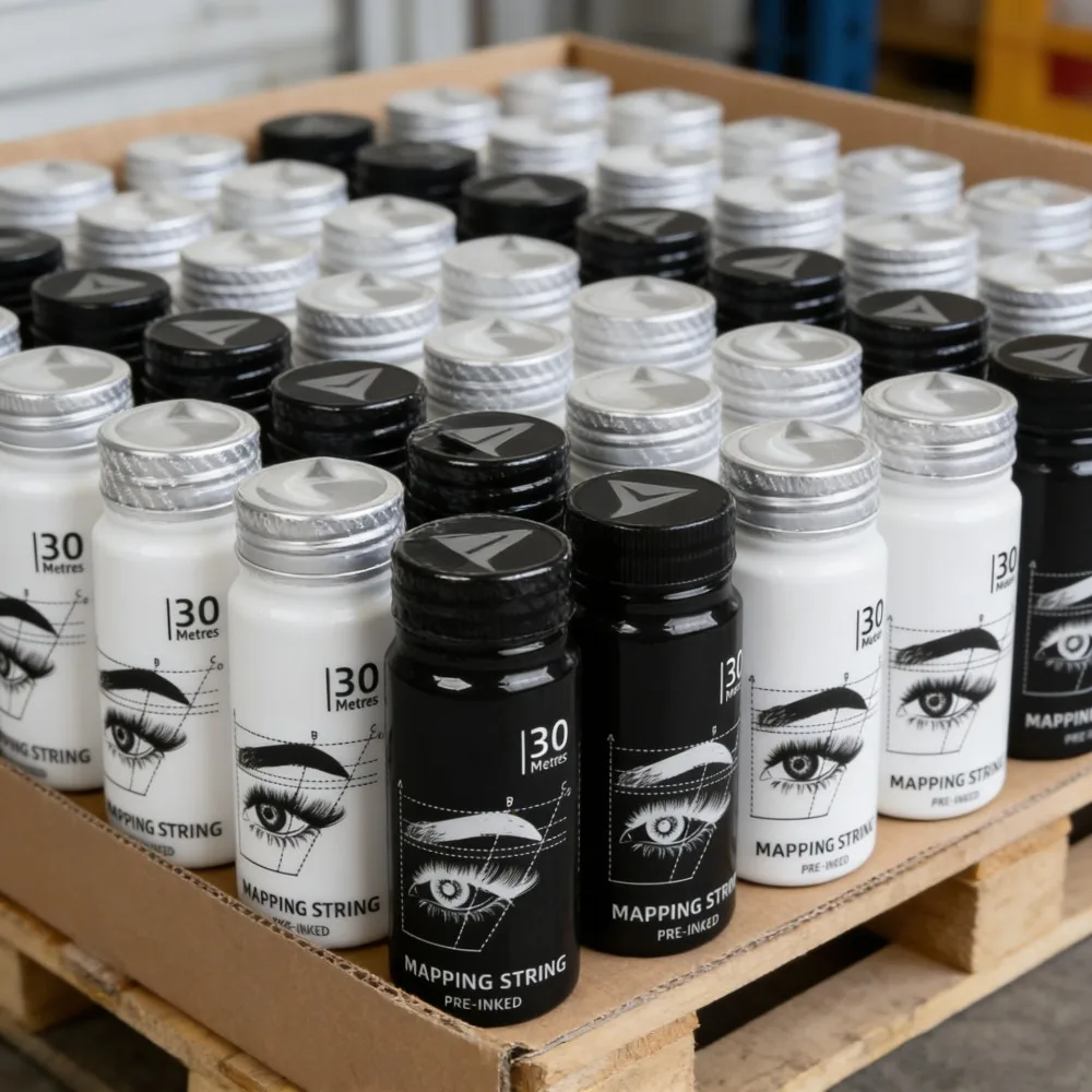 

30m Microblading Mapping String Eyebrow Pre-Inked Thread Marker Line Semi-permanent Positioning Measurement Tattoo Dyeing Tools