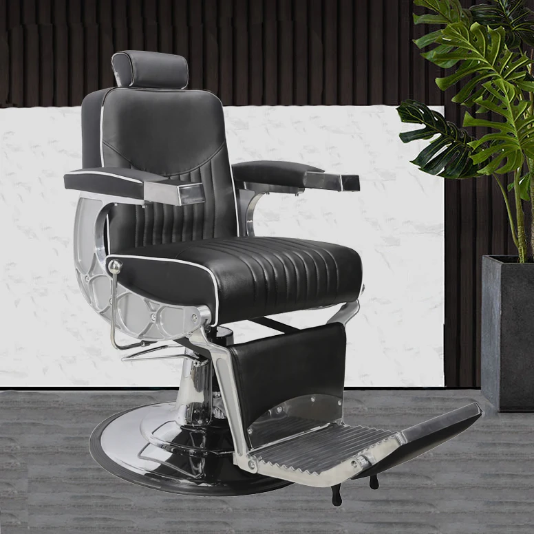 

American Style Salon Shop Used Hairdressing Chairs Durable Metal Arm Hydraulic China Barber Chairs