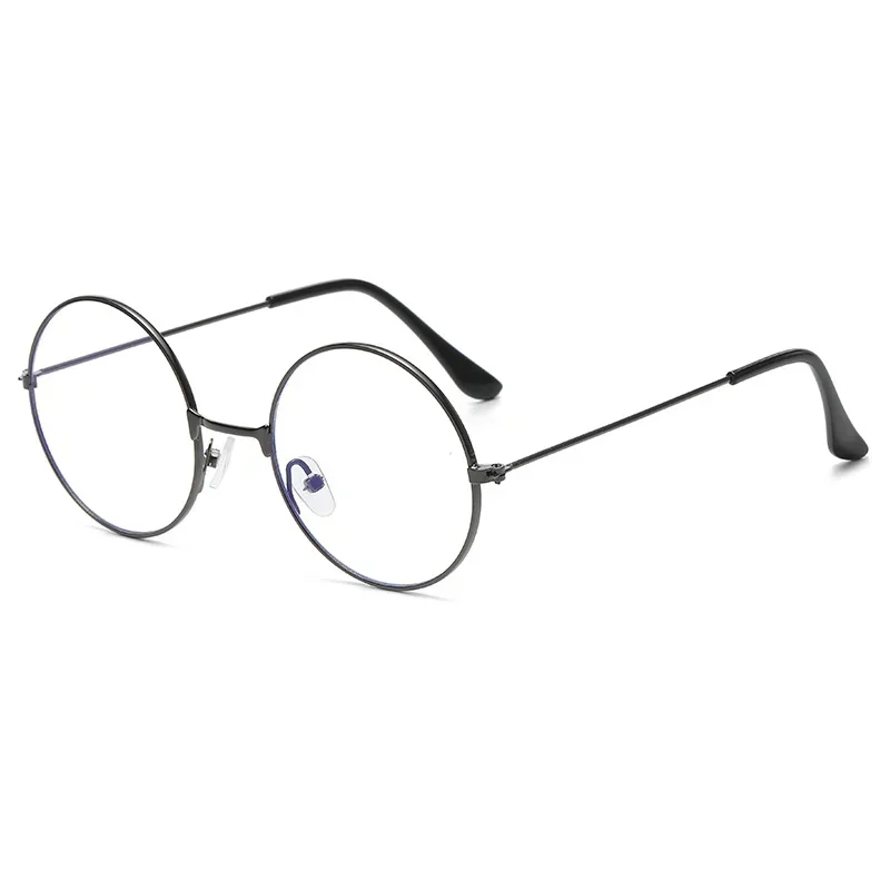 Classic Round Anti-blue Light Flat Glasses Women Optical Lenses Comfortable High-grade Computer Glasses for Men