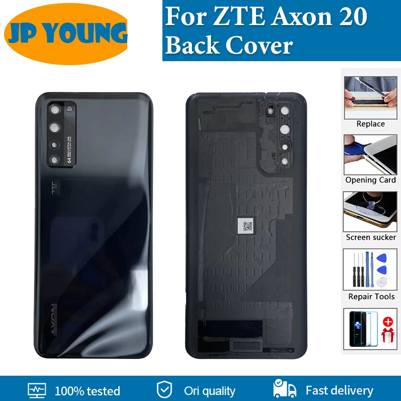 Original New Battery Back Cover For ZTE Axon 20 4G Housing Door Rear Case Phone Lid Shell For Axon 20 5G A2121 Replacement