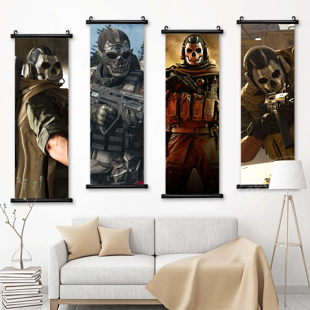 HD Hanging Call Of Duty Painting Modern Wall Artwork Simon Riley Picture Scroll Print Canvas Game Poster Home Decor Living Room