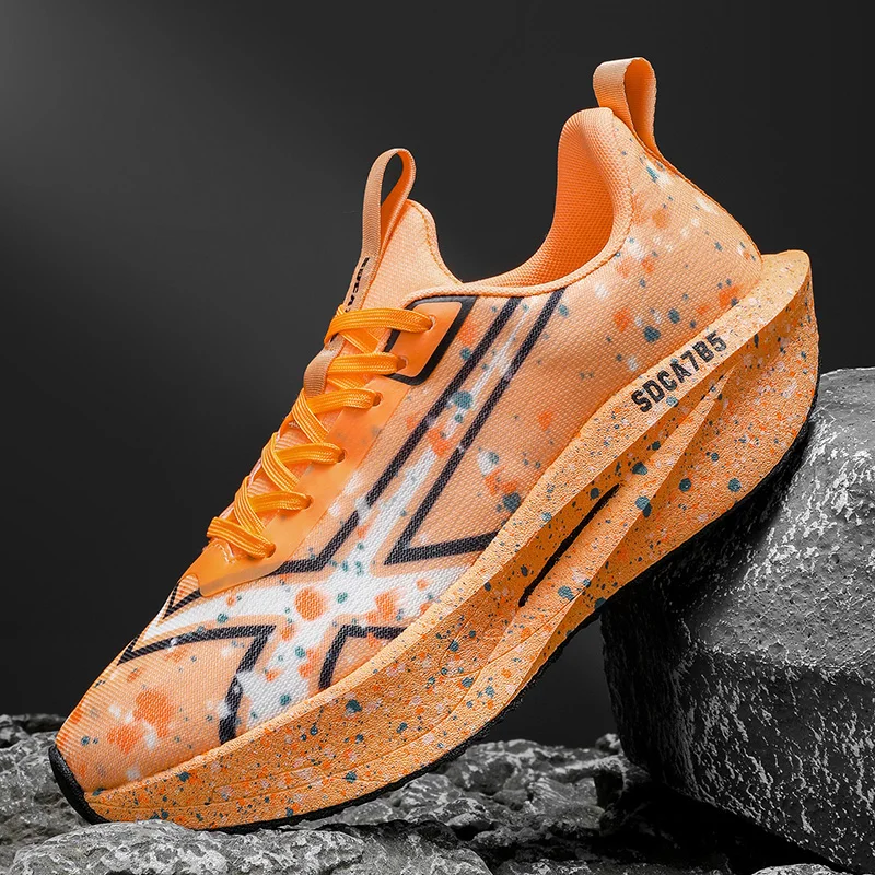 

New Style Couples Running Shoes Breathable Jogging Sneakers Anti-Slip Wear-Resisting Outdoor Sneakers Adult Trail Running Shoes