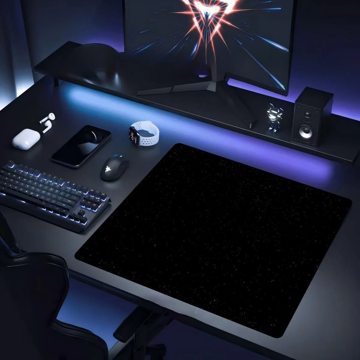 

Коврик для мыши Esports 400X450X4MM Коврик для мыши Черный Все для ПК Аксессуары Коврик для мыши Длинный коврик для игрового коврика Commander Deco Setup