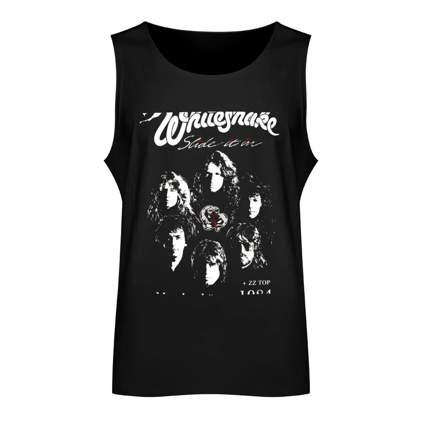 Retro Love Rock Tour 1984 Whitesnake Art Band Gift Tank Top men clothings Men's singlets Top Bodybuilding clothing man