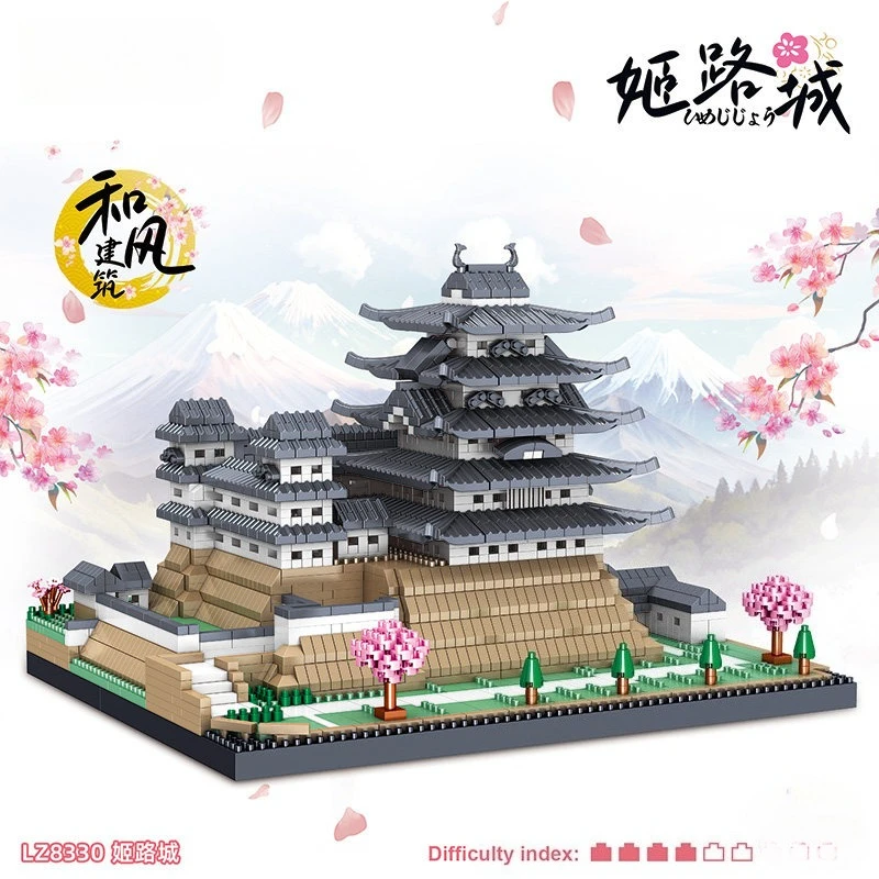 

2660 деталей, традиционная японская архитектура, конструктор Химеджи-дзё, набор для сборки, игрушка-подарок для взрослых и детей