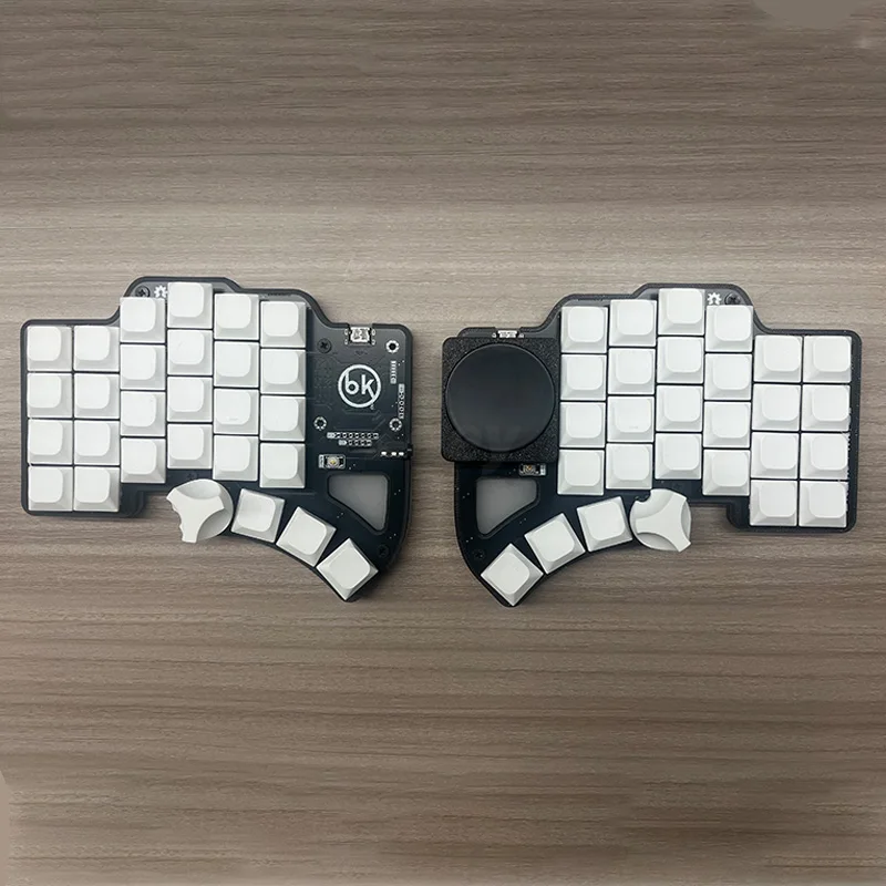 Dilemma Max Split Keyboard Wired RGB Support QMK VIAL Choc V1/V2 PLA Case Custom Split Keyboards with Knob Touch Panel PC Gamer