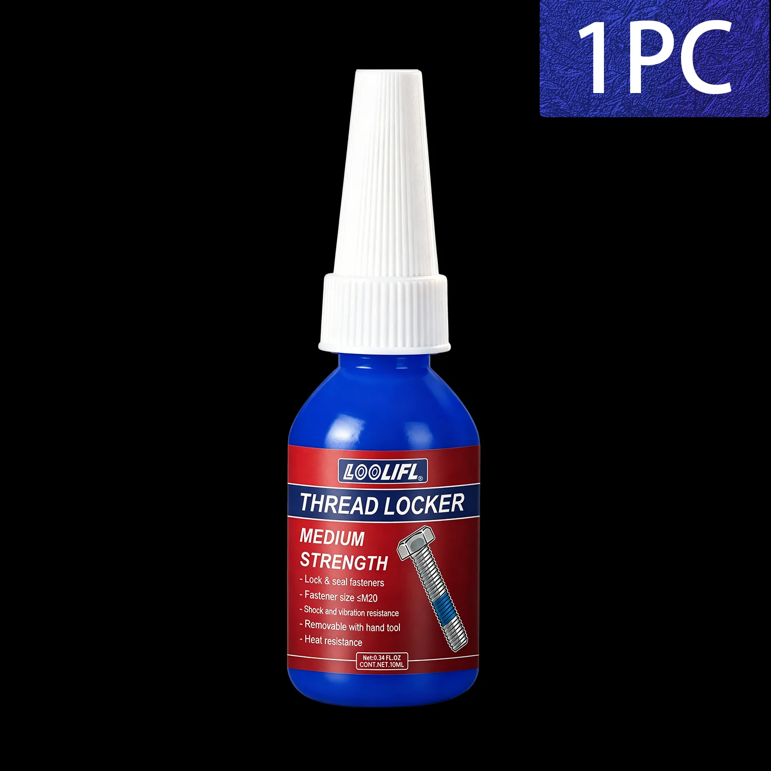 222 262 50ML 10G Schroefdraadborgmiddel 243 Schroeflijm met gemiddelde sterkte Antiroest Blauw Schroefdraadborgmiddel Lijm Kalfateren Lijmen Afdichtmiddel